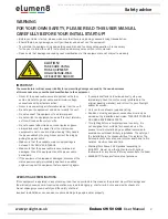 Preview for 2 page of Elumen8 Endura CW50 COB User Manual