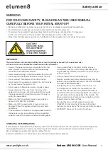 Предварительный просмотр 2 страницы Elumen8 Endura UV100 COB User Manual