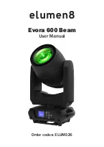 Elumen8 Evora 600 Beam User Manual preview