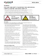 Preview for 2 page of Elumen8 Kudos 350ZS User Manual