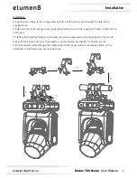 Preview for 8 page of Elumen8 Kudos 700 Beam User Manual