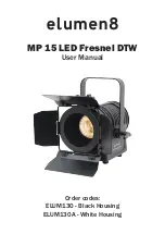 Preview for 1 page of Elumen8 MP 15 LED Fresnel DTW User Manual