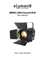 Elumen8 MP60 LED Fresnel WW User Manual предпросмотр