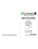 Elumen8 Stage Par 90 Cold White User Manual preview