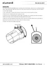 Предварительный просмотр 8 страницы Elumen8 Virtuoso 1000 Profile User Manual