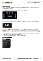 Предварительный просмотр 10 страницы Elumen8 Virtuoso 1000 Profile User Manual