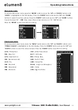 Предварительный просмотр 11 страницы Elumen8 Virtuoso 1000 Profile User Manual