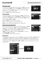 Предварительный просмотр 12 страницы Elumen8 Virtuoso 1000 Profile User Manual
