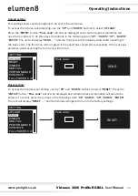 Предварительный просмотр 13 страницы Elumen8 Virtuoso 1000 Profile User Manual