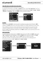 Предварительный просмотр 16 страницы Elumen8 Virtuoso 1000 Profile User Manual