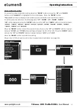 Предварительный просмотр 17 страницы Elumen8 Virtuoso 1000 Profile User Manual