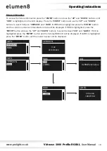 Предварительный просмотр 18 страницы Elumen8 Virtuoso 1000 Profile User Manual