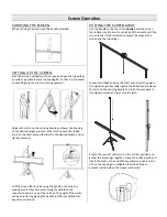 Предварительный просмотр 2 страницы EluneVision Tripod Screen User Manual