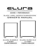 Preview for 1 page of Elura SUBB8.2 Owner'S Manual