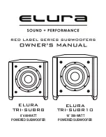 Предварительный просмотр 1 страницы Elura TRI-SUBR8 Owner'S Manual