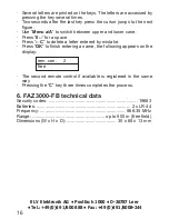 Preview for 16 page of elv FAZ 3000-FB Operating Instructions Manual