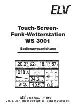 Предварительный просмотр 3 страницы elv WS 3001 Operating Instructions Manual