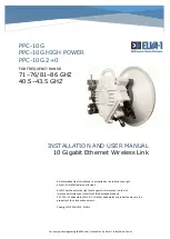 ELVA-1 PPC-10G 2+0 Series Installation And User Manual предпросмотр