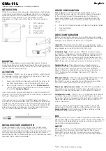 Предварительный просмотр 1 страницы Elvaco CMa11L Quick Start Manual