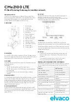 Elvaco CMe2100 Quick Start Manual предпросмотр