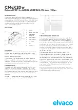 Elvaco CMeX20w Quick Start Manual предпросмотр