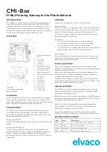 Предварительный просмотр 1 страницы Elvaco CMi-Box CMi5110 Manual