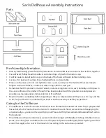 Предварительный просмотр 1 страницы Elves & Angels Seri's Dollhouse Assembly Instructions