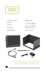 Предварительный просмотр 6 страницы Elvid WCM-758DVR User Manual