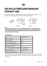 Preview for 12 page of elvita 115951 User'S Manual & Installation Manual