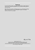 Preview for 2 page of elvita CTS5195V User Manual