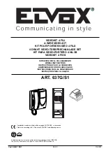 Elvox 637G/S1 Wiring Instructions preview
