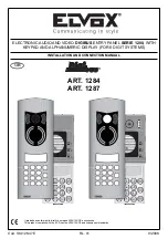 Elvox Digibus 1284 Installation And Connection Manual preview