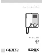 Elvox Giotto 6344 User Manual предпросмотр