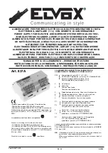 Elvox Sound System 837A Wiring Instructions предпросмотр