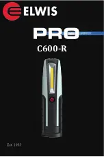 Preview for 1 page of Elwis PRO C600-R Manual