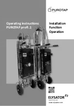 elysator PUROTAP profi 1 Series Installation Function Operation Service preview