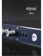 elysia xfilter Owner'S Manual предпросмотр