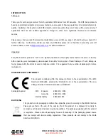 Предварительный просмотр 3 страницы EM Acoustics EMS-122 User Manual