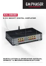 Preview for 1 page of EM Phaser EA-D800 Installation & Operating Manual