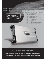 Preview for 1 page of EM Phaser EA1450XT Installation & Operating Manual