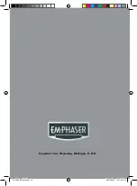 Preview for 16 page of EM Phaser ECP25xT4 Installation & Operating Manual