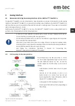 Предварительный просмотр 49 страницы em-tec BioProTT FlowMCP User Manual