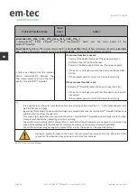 Предварительный просмотр 62 страницы em-tec BioProTT FlowMCP User Manual