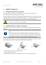 Предварительный просмотр 21 страницы em-tec BioProTT FlowTrack SL User Manual