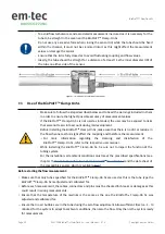 Предварительный просмотр 22 страницы em-tec BioProTT FlowTrack SL User Manual