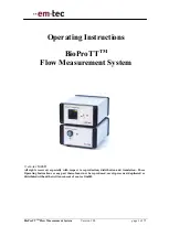 em-tec BioProTT Operating Instructions Manual preview