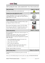 Предварительный просмотр 2 страницы em-tec BioProTT Operating Instructions Manual