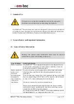 Предварительный просмотр 6 страницы em-tec BioProTT Operating Instructions Manual