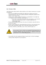 Предварительный просмотр 58 страницы em-tec BioProTT Operating Instructions Manual