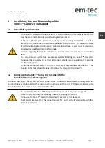 Preview for 13 page of em-tec SonoTT Operating Instructions Manual